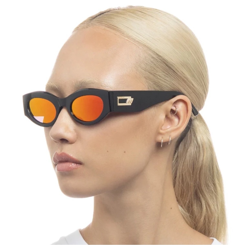 Le Specs Body Bumpin II Fire Mirror Sunglasses New - Picture 1 of 5